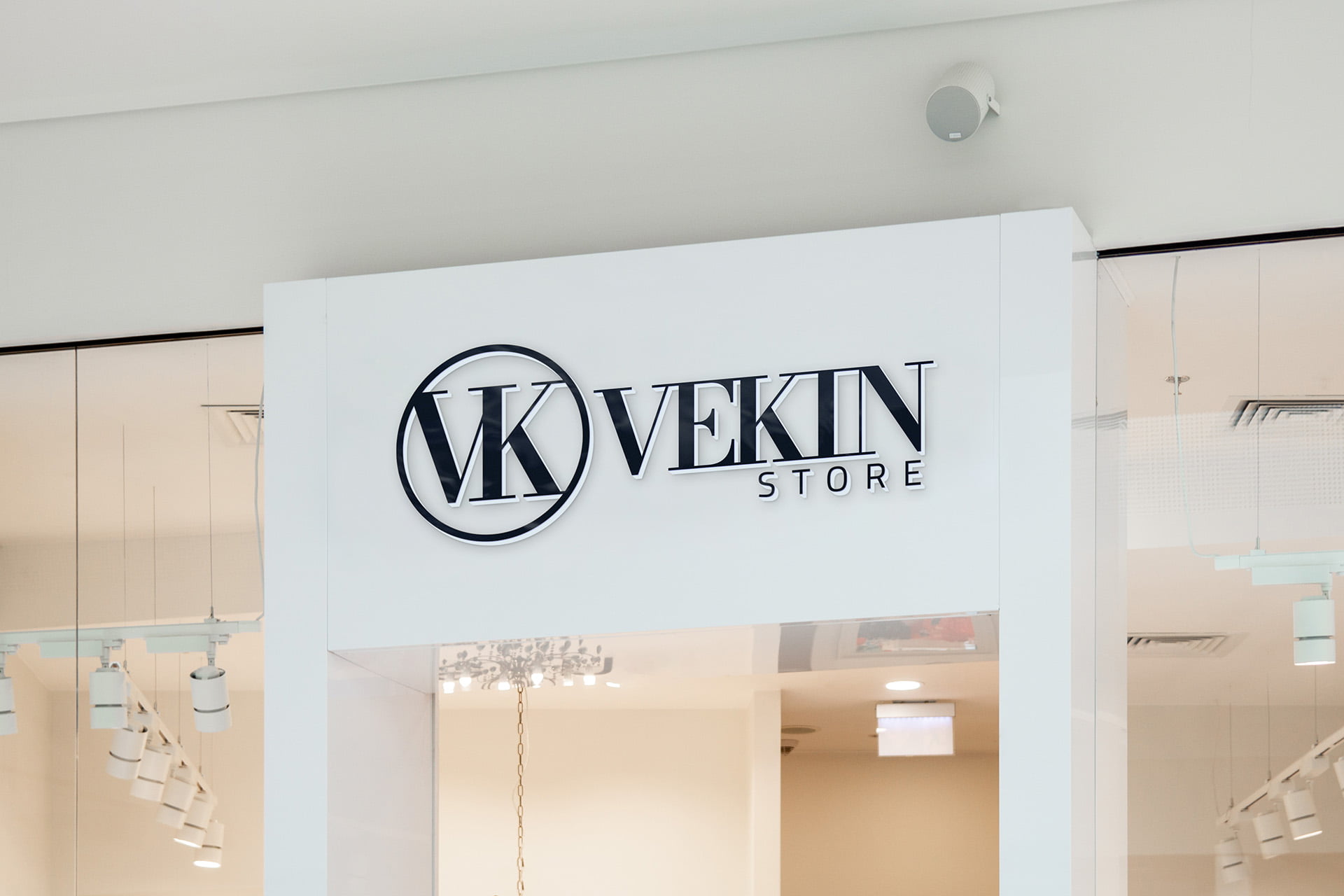 VEKIN Store Logo Mockup
