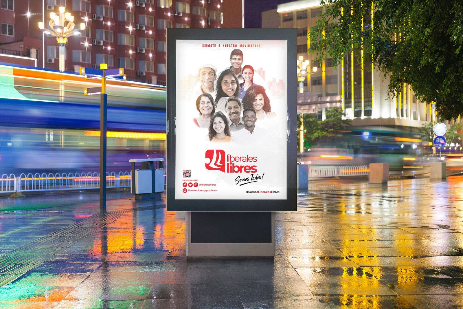 Portafolio HO Advertising 2 Liberales Libres Mockup
