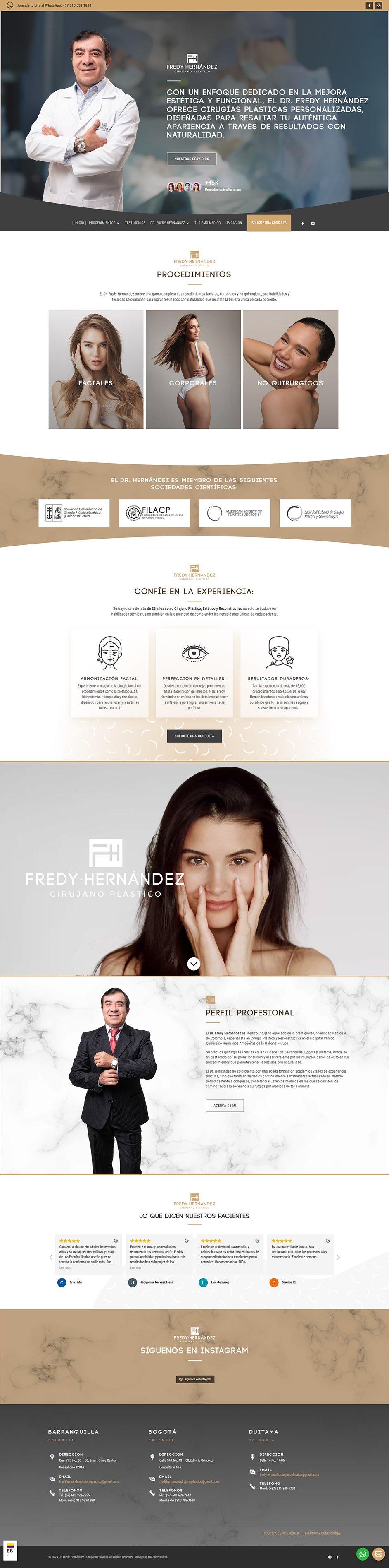 Diseño Profesional de Páginas Web 5 Dr. Fredy Hernández